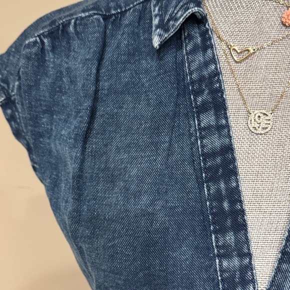 ANTHROPOLOGIE Denim Blue Women's Top Pilcro size M - Picture 3 of 10